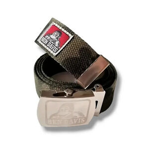 Camouflage adult Unisex men's women's quick release buckle webbed belt